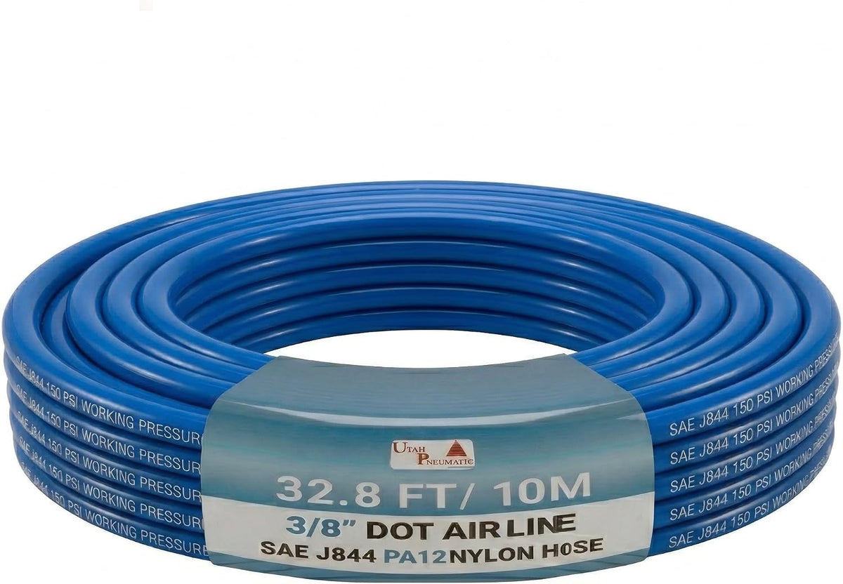 UTAH PNEUMATIC 3/8 inch DOT Air Brake Nylon Tubing 50 Feet Blue
