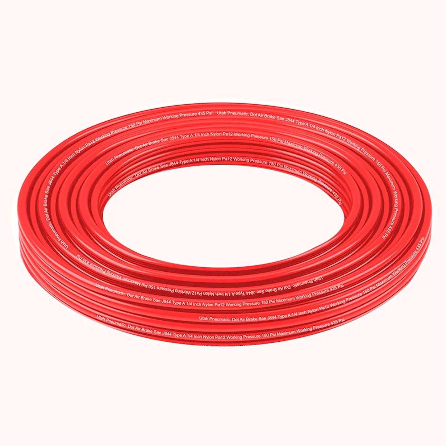 1/4 Dot Air Line 0.25" Od 32.8 Feet 10 Meters Saej844 Nylon 1/4 Hose Dot Approved For Air Tubing Air Brake
