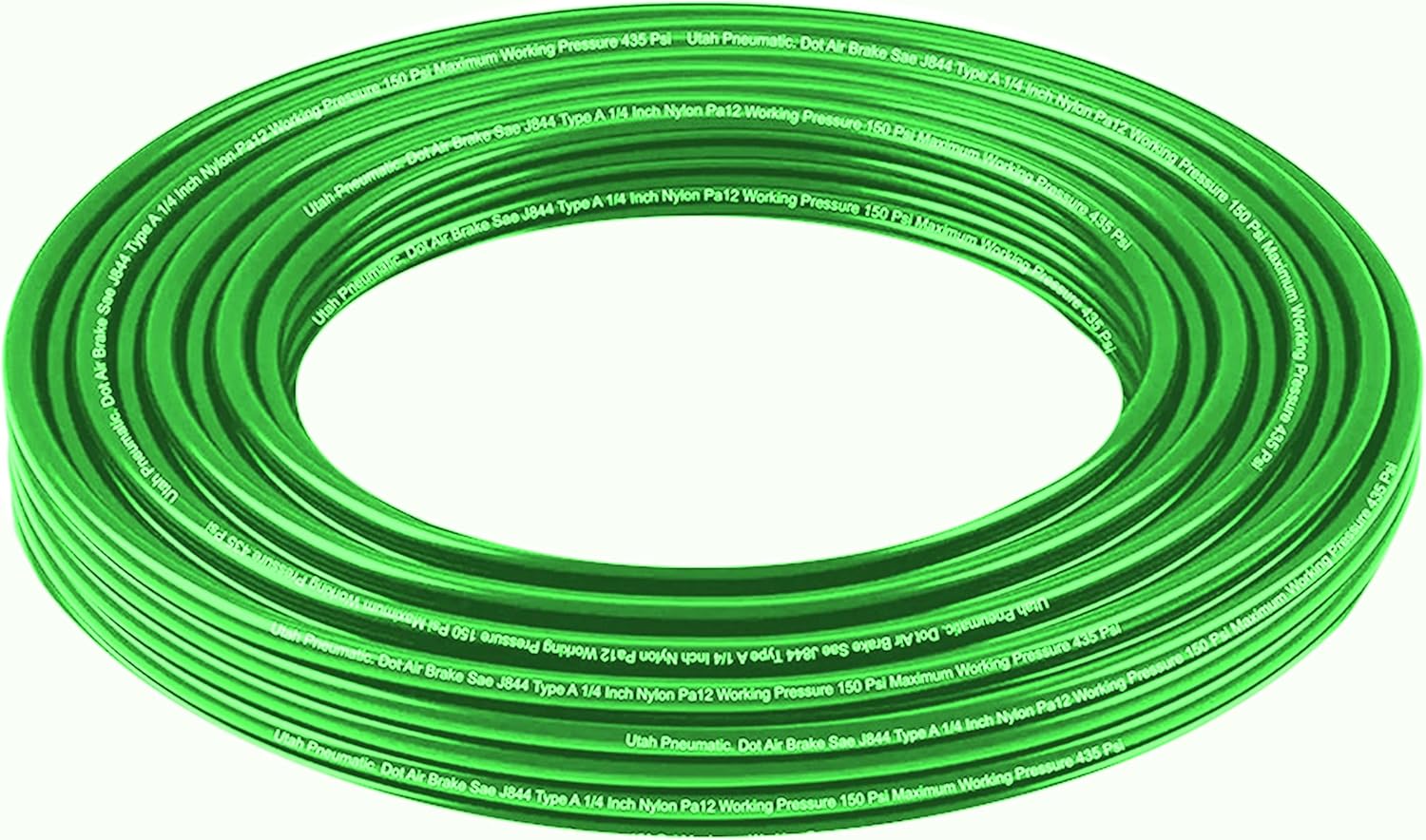 1/4 Dot Air Line 0.25" Od 32.8 Feet 10 Meters Saej844 Nylon 1/4 Hose Dot Approved