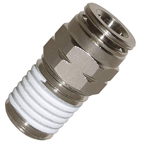 pc brass push to connect 1/4 od 1/8 npt 5 pack