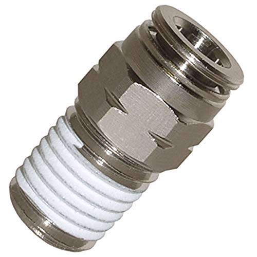 Push To Connect Fitting Pc Male Straight 1/4"Od 1/8"Npt 5 pack