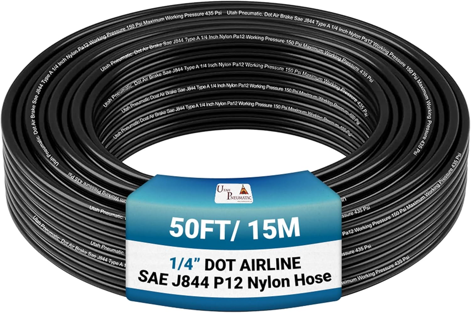 1/4 Dot Air Line 0.25" Od 50 Feet  Nylon Tubing