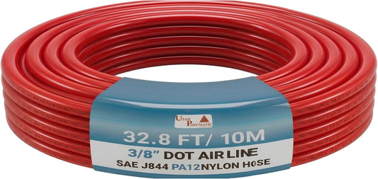 UTAH PNEUMATIC 3/8 inch DOT Air Brake Nylon Tubing 32.8 Feet Red