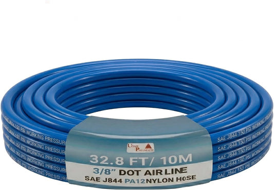 UTAH PNEUMATIC 3/8 inch DOT Air Brake Nylon Tubing 50 Feet Blue