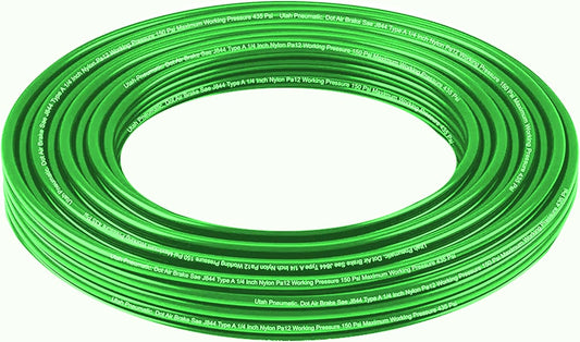 1/4 Dot Air Line 0.25" Od 32.8 Feet 10 Meters Saej844 Nylon 1/4 Hose Dot Approved