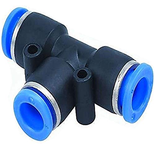 10 Pack Plastic Push to Connect Fittings Tube tee Connect 8 Mm or 5/16 od Push Fit Fittings Tube Fittings Pneumatic Fittings
