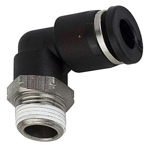 Push to Connect Air Fittings 8mm Od 1/4" Npt Elbow  10 pack